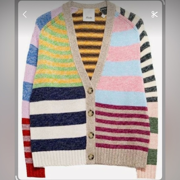 Allude Colorful Striped Cardigan - Picture 1 of 4